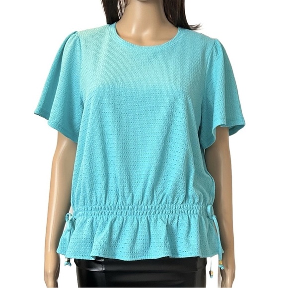 Michael Kors Tops - Michael Kors Women's Short Sleeves Turquoise Top Size M - Medium - NWT $98